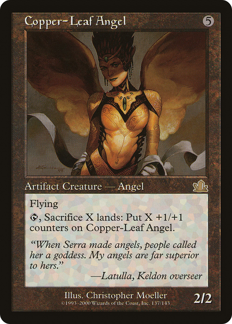 Image of Copper-Leaf Angel (PCY-137) - Prophecy Foil