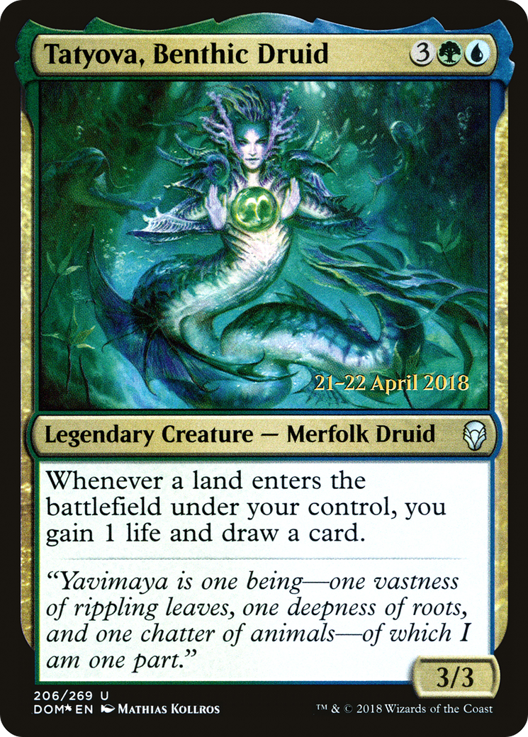 Image of Tatyova, Benthic Druid (PRE-206S) - Dominaria Promos Foil