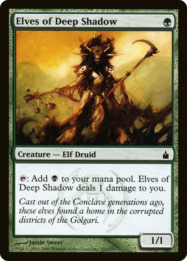 Image of Elves of Deep Shadow (RAV-161) - Ravnica: City of Guilds