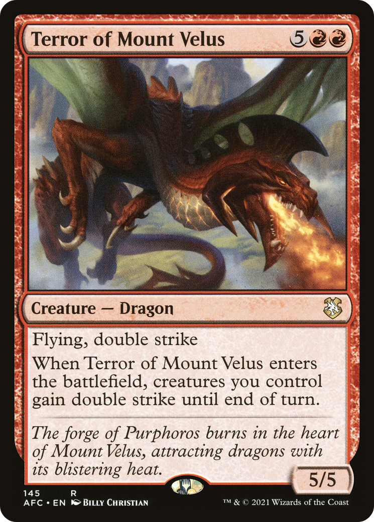 Image of Terror of Mount Velus (AFC-145) - Forgotten Realms Commander