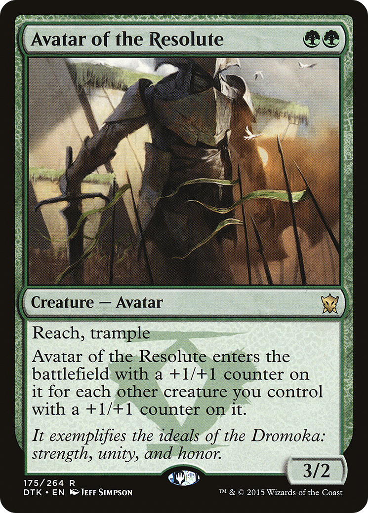 Image of Avatar of the Resolute (DTK-175) - Dragons of Tarkir Foil