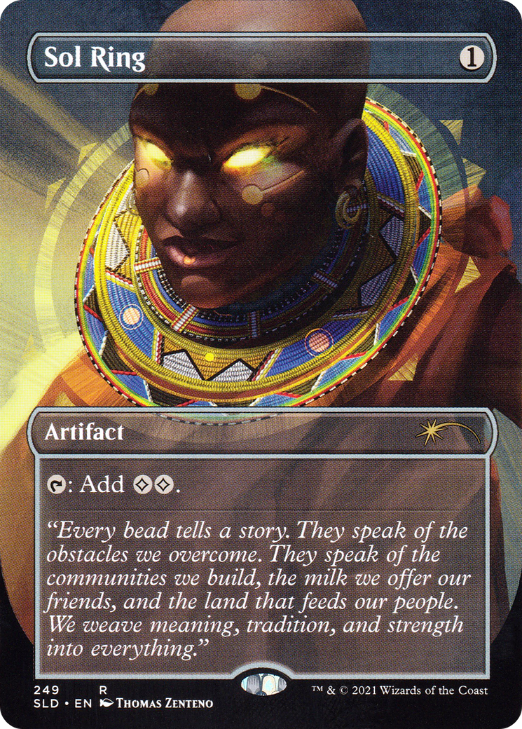 Image of Sol Ring (249) (SLD-249) - Secret Lair Drop (Borderless) Foil