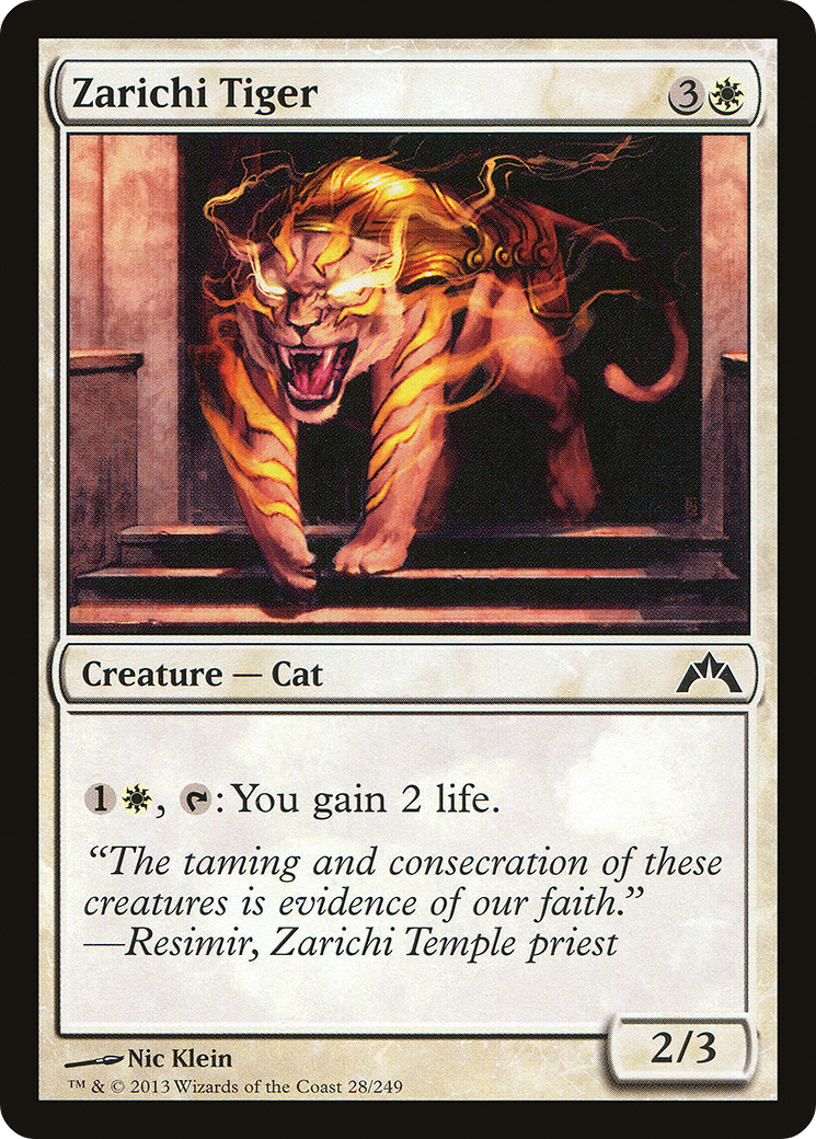 Image of Zarichi Tiger (GTC-028) - Gatecrash