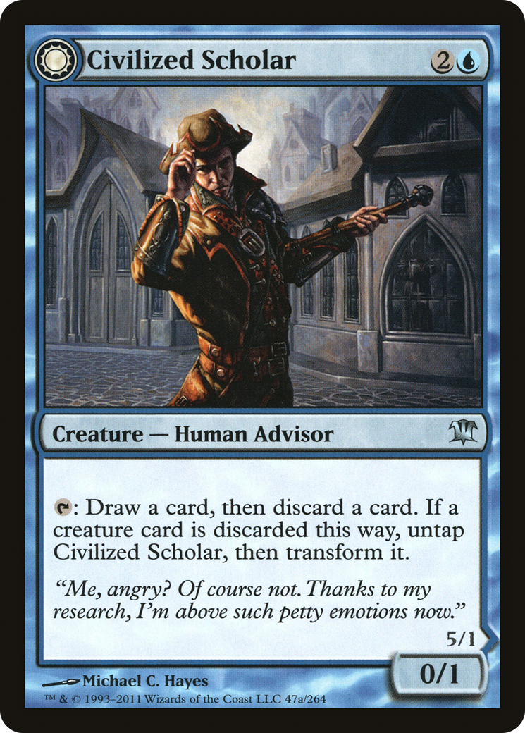 Image of Civilized Scholar (ISD-047) - Innistrad: (Double Faced Transform) Foil