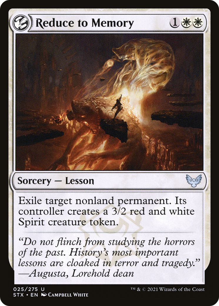 Image of Reduce to Memory (STX-025) - Strixhaven: School of Mages: (lesson)