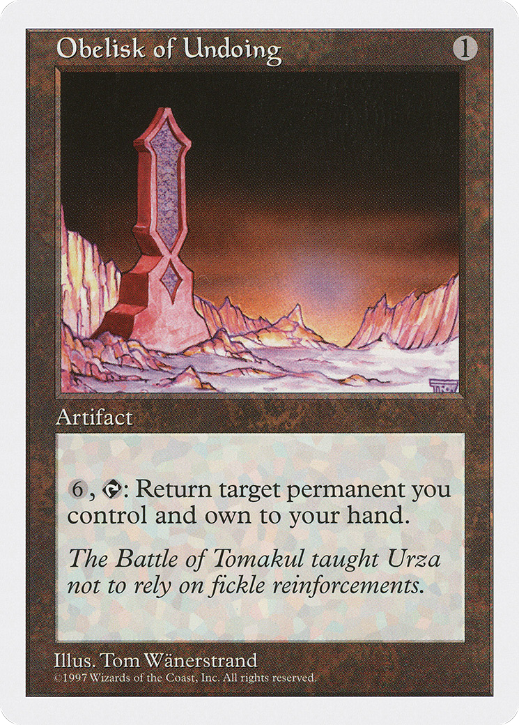 Image of Obelisk of Undoing (5ED-) - Fifth Edition