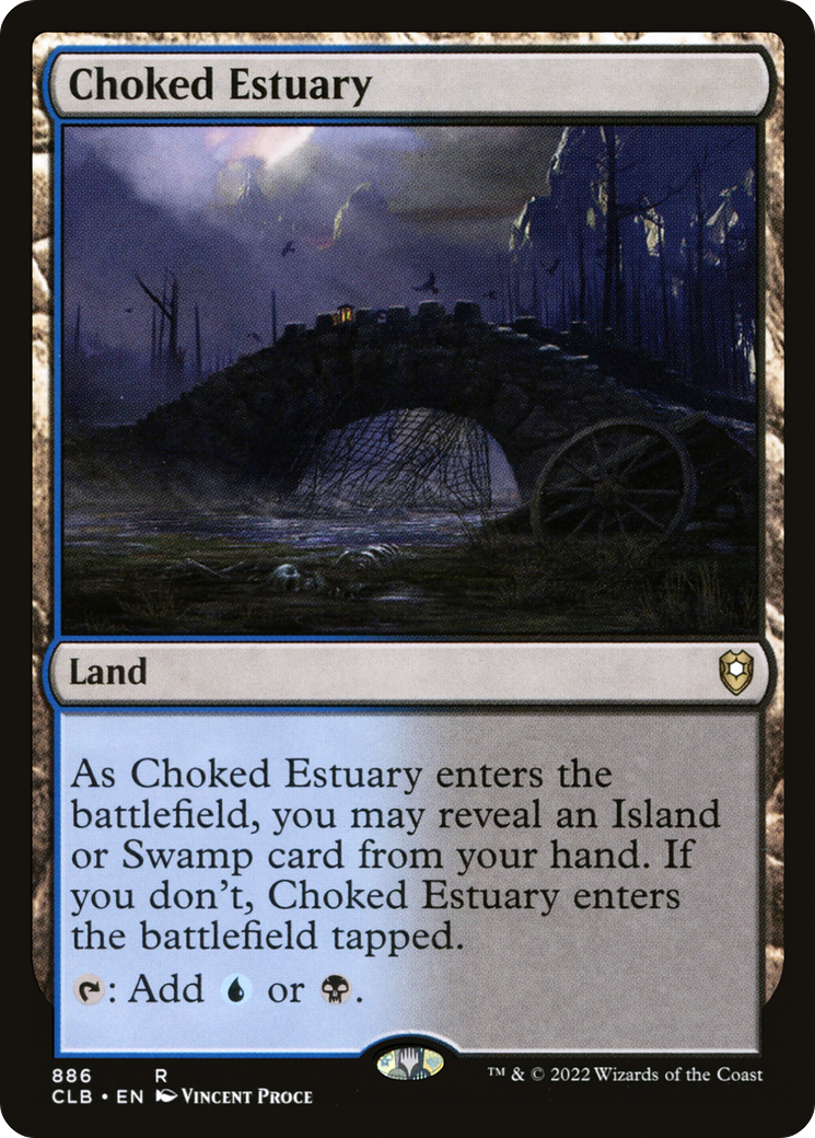 Image of Choked Estuary (CLB-886) - Commander Legends: Battle for Baldur's Gate