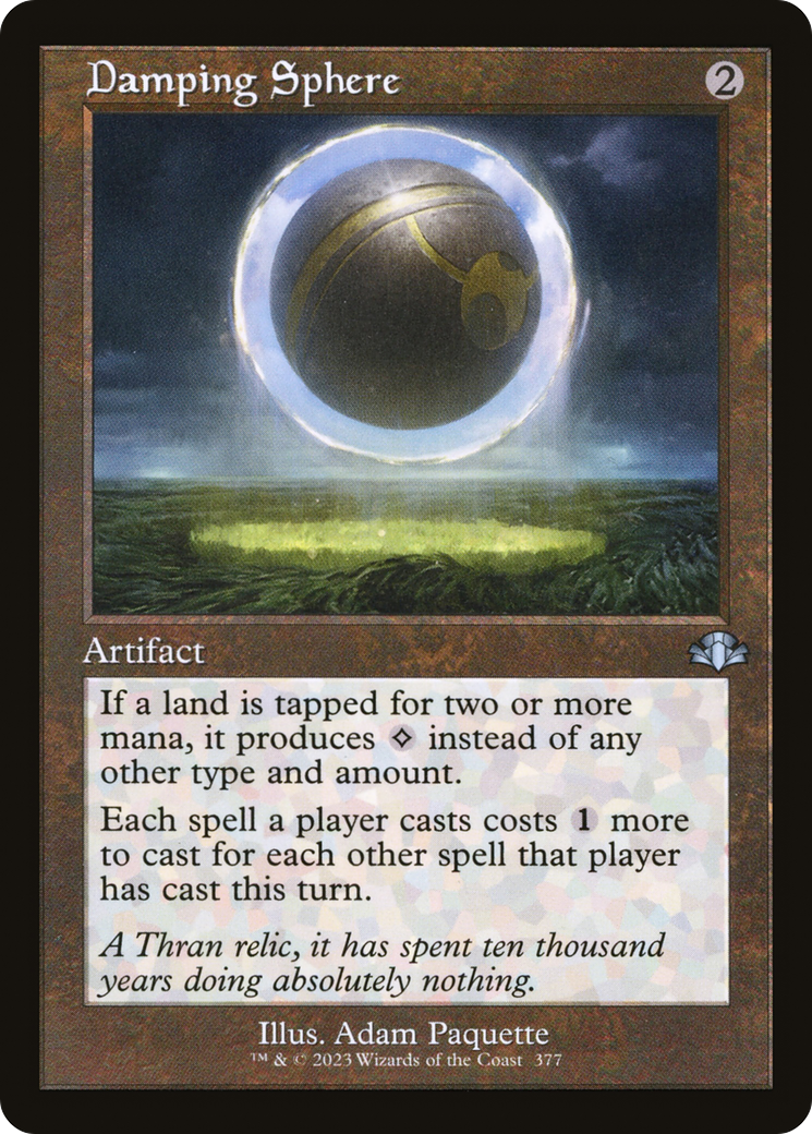 Image of Damping Sphere (Retro Frame) (DMR-377) - Dominaria Remastered Foil
