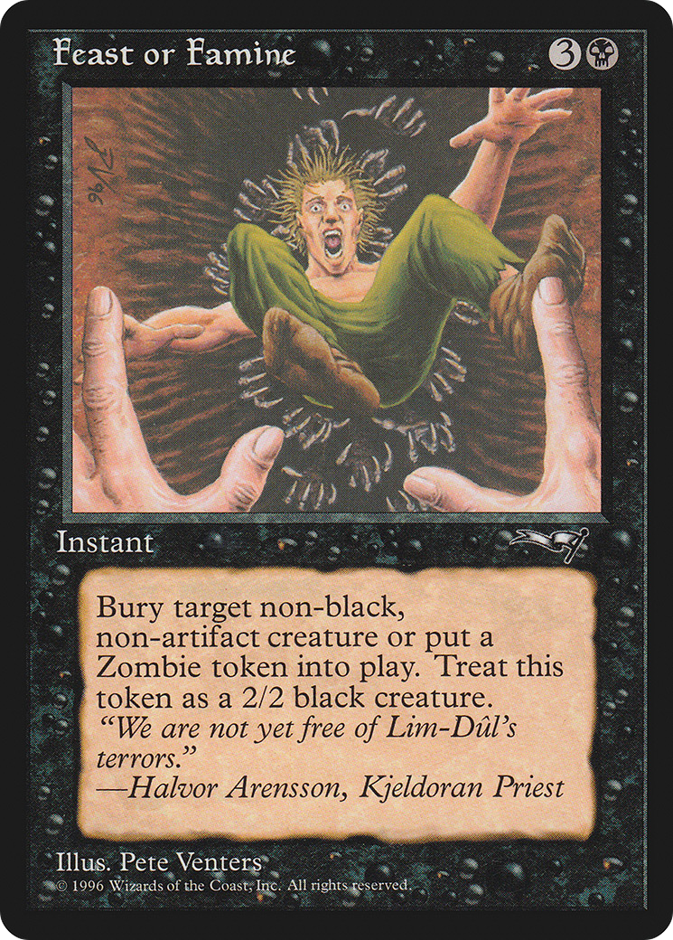 Image of Feast or Famine (Falling into Pit) (ALL-009) - Alliances