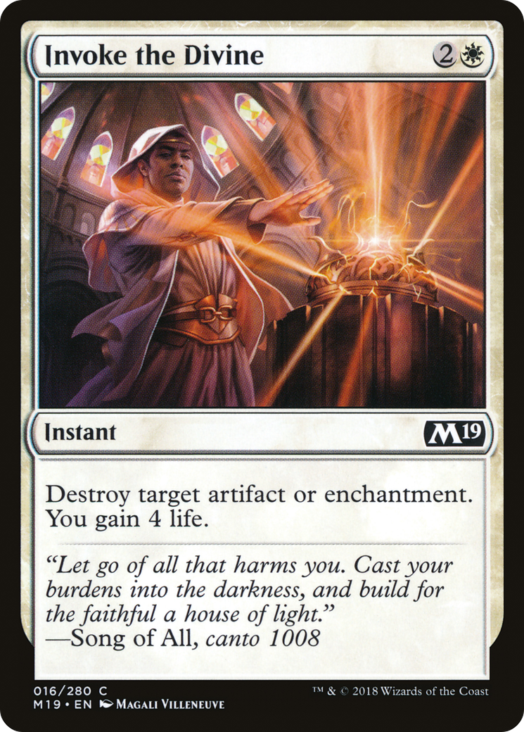 Image of Invoke the Divine (M19-016) - Core Set 2019 Foil