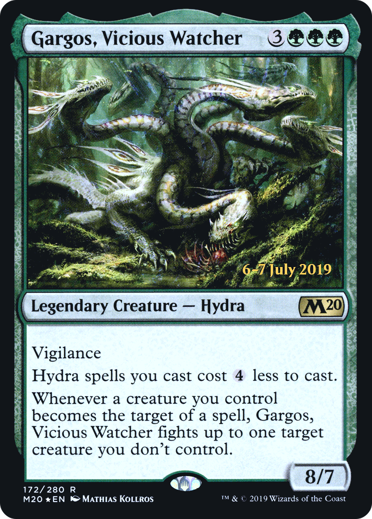 Image of Gargos, Vicious Watcher (PRE-172) - Core Set 2020 Promos Foil