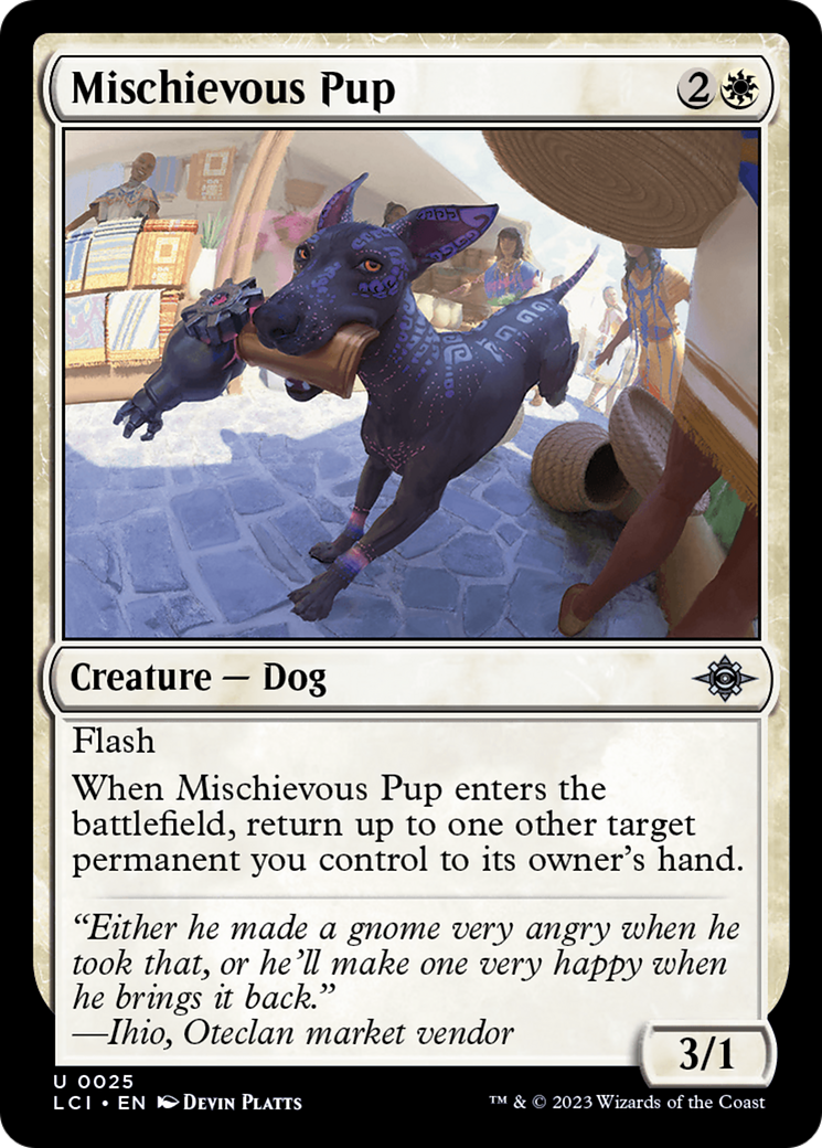 Image of Mischievous Pup (LCI-025) - The Lost Caverns of Ixalan Foil