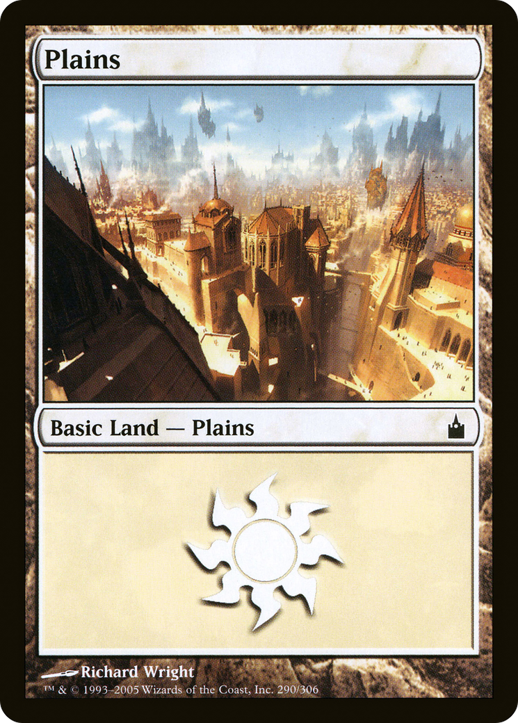 Image of Plains (290) (RAV-290) - Ravnica: City of Guilds Foil