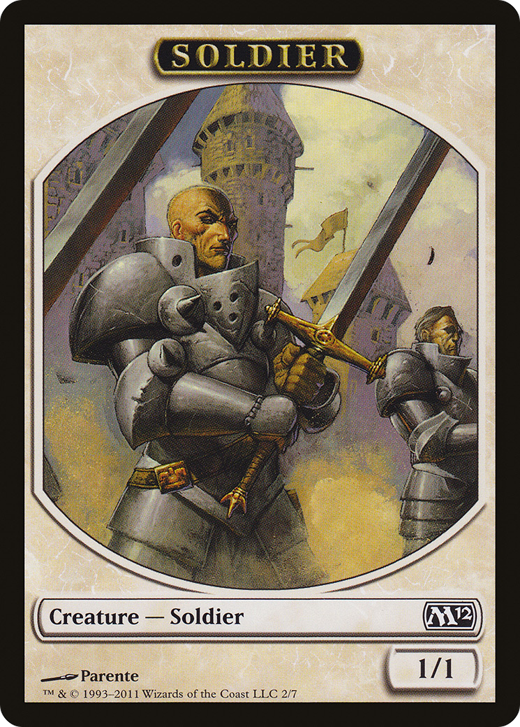 Image of Soldier Token (M12-002) - Magic 2012 Tokens