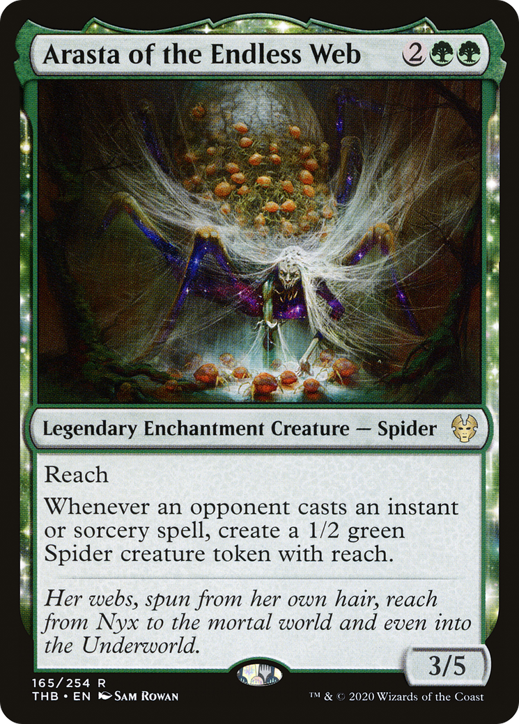 Image of Arasta of the Endless Web (THB-165) - Theros Beyond Death: (enchantment)