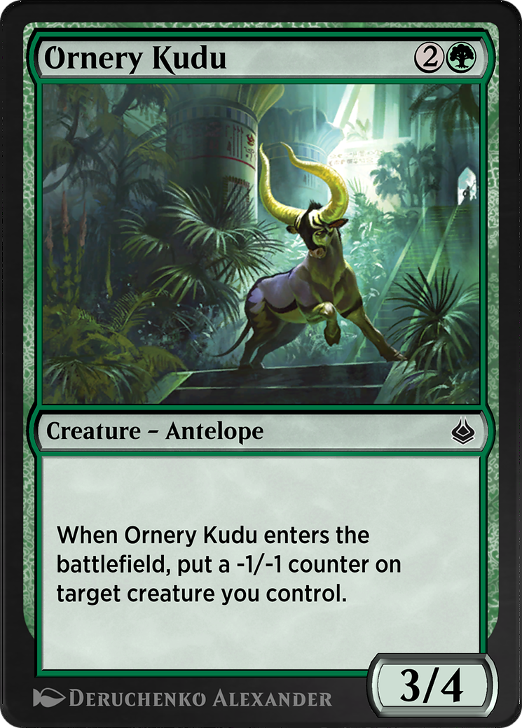 Image of Ornery Kudu (AKR-206) - Amonkhet Remastered