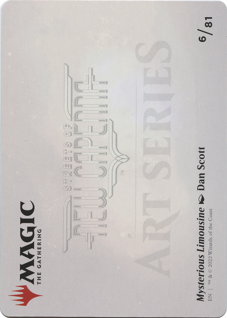 Image of Mysterious Limousine // Mysterious Limousine (ASNC-006) - New Capenna Art Series (Borderless)