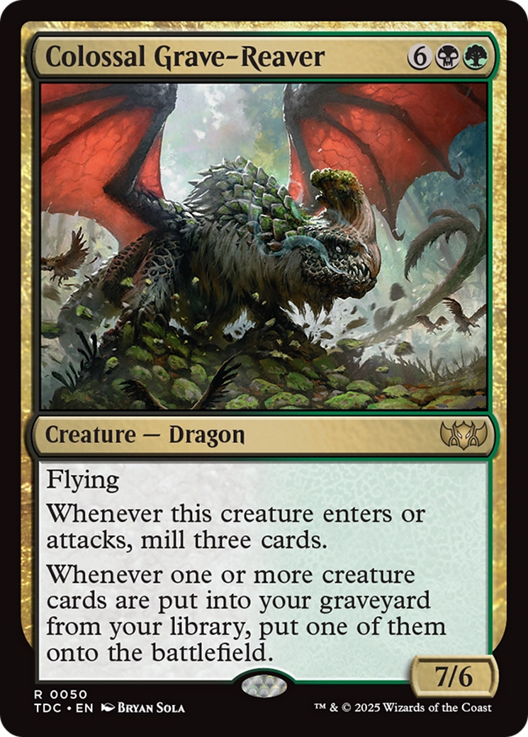 Image of Colossal Grave-Reaver (TDC-050) - Commander: Tarkir: Dragonstorm