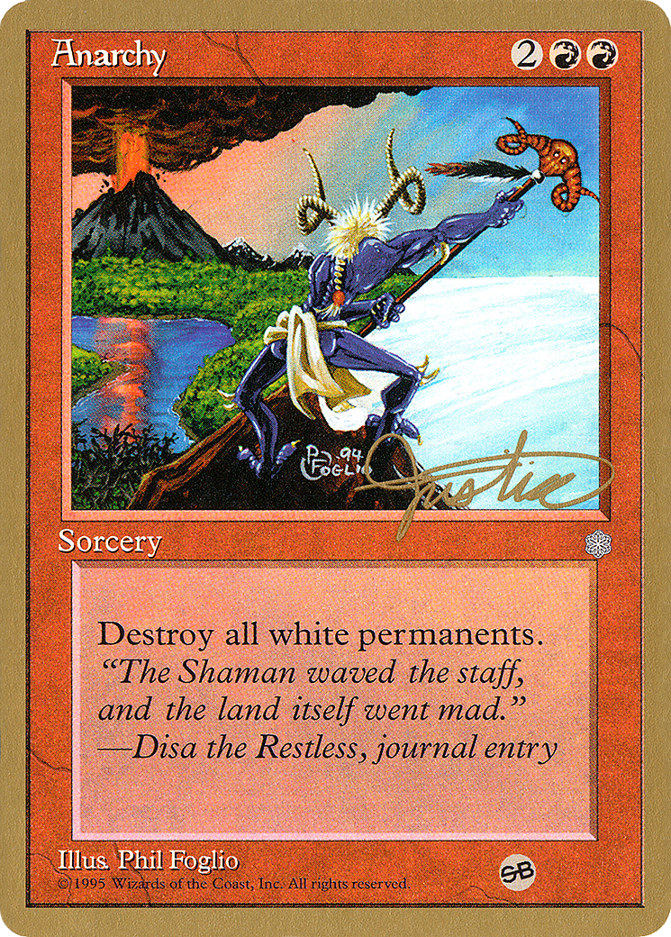 Image of Anarchy - 1996 Mark Justice (ICE) (SB) (WCD-) - Pro Tour Collector Set