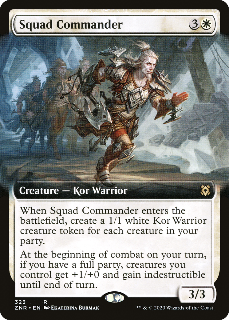 Image of Squad Commander (Extended Art) (ZNR-323) - Zendikar Rising: (Extended Art) Foil