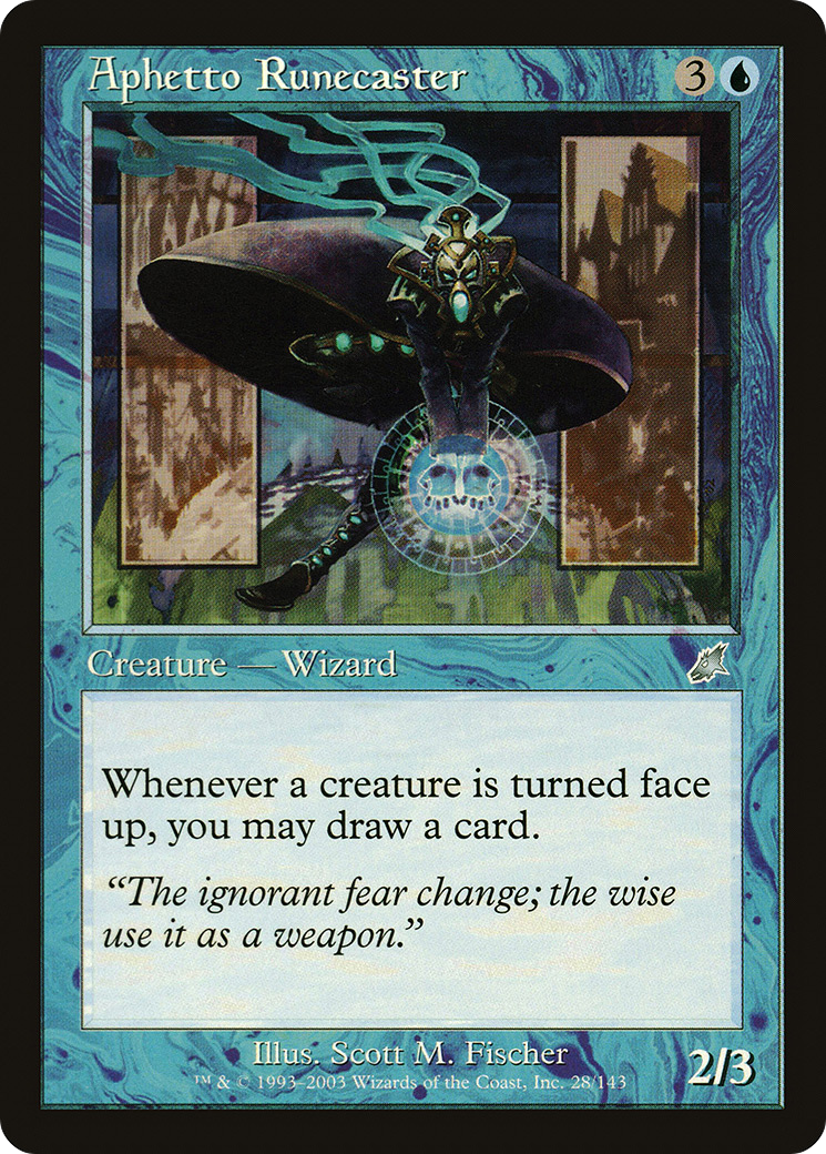 Image of Aphetto Runecaster (SCG-028) - Scourge Foil