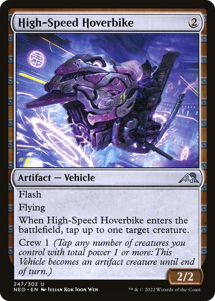 Image of High-Speed Hoverbike (NEO-247) - Kamigawa: Neon Dynasty Foil