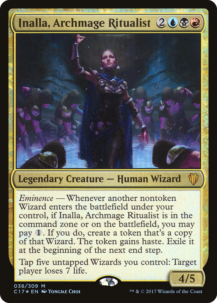 Image of Inalla, Archmage Ritualist (C17-038) - Commander 2017 Foil
