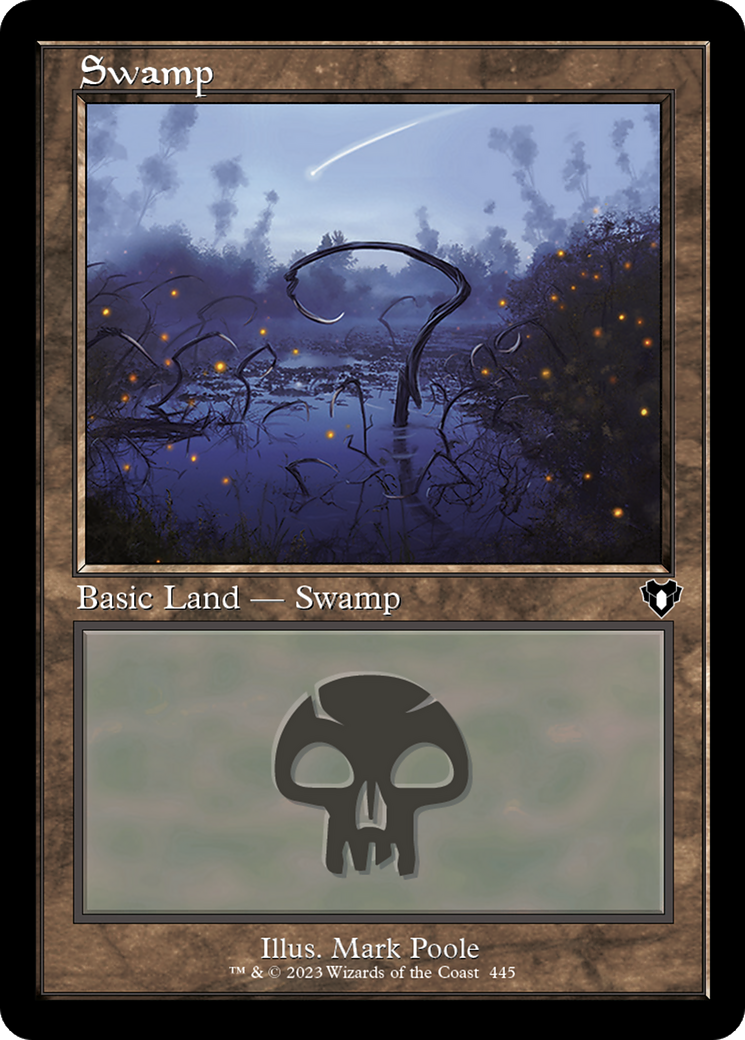 Image of Swamp (445) (Retro Frame) (CMM-445) - Commander Masters