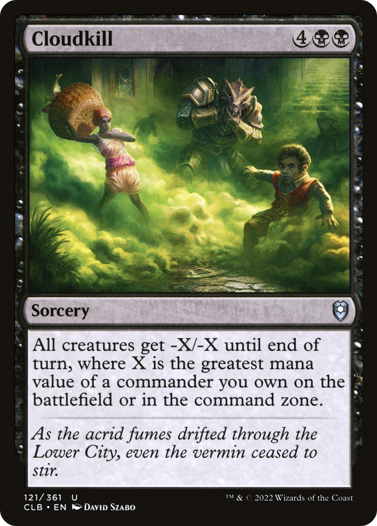 Image of Cloudkill (CLB-121) - Commander Legends: Battle for Baldur's Gate Foil