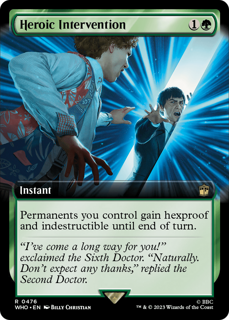 Image of Heroic Intervention (Extended Art) (WHO-476) - Doctor Who: (Extended Art) Foil