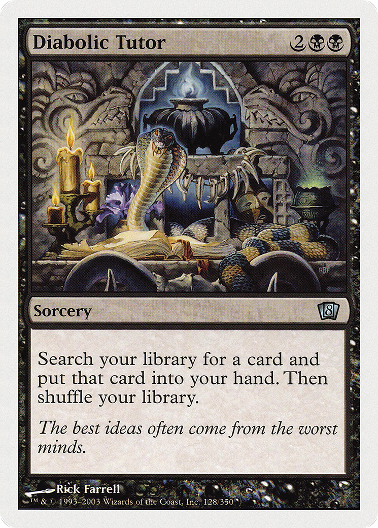 Image of Diabolic Tutor (8ED-128) - 8th Edition