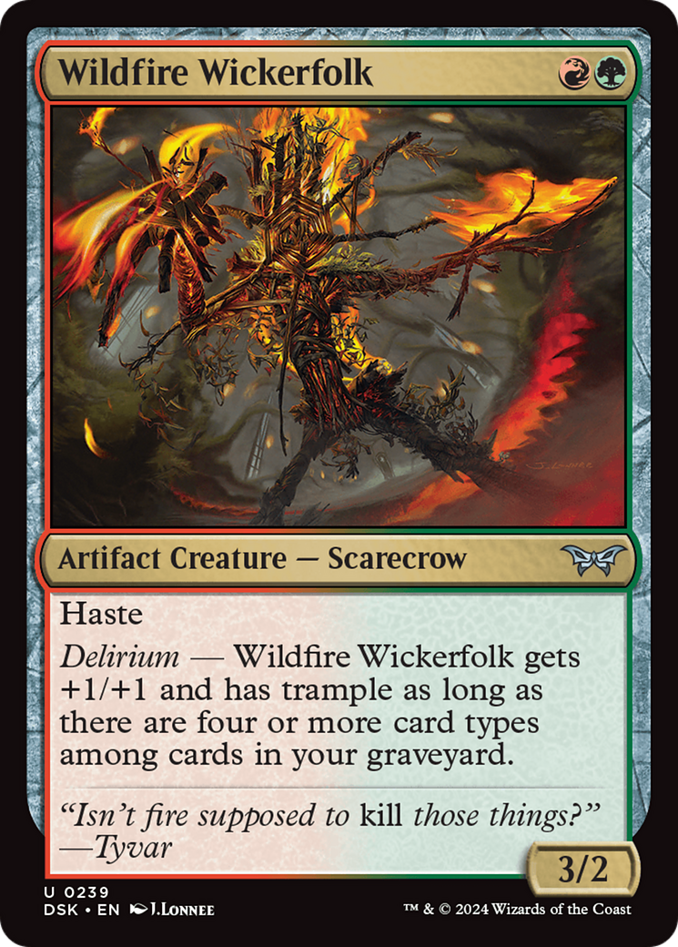 Image of Wildfire Wickerfolk (DSK-239) - Duskmourn: House of Horror