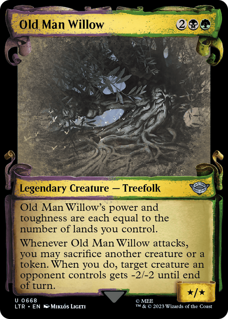 Image of Old Man Willow (Showcase Scrolls) (LTR-668) - The Lord of the Rings: Tales of Middle-earth: (Showcase) Foil
