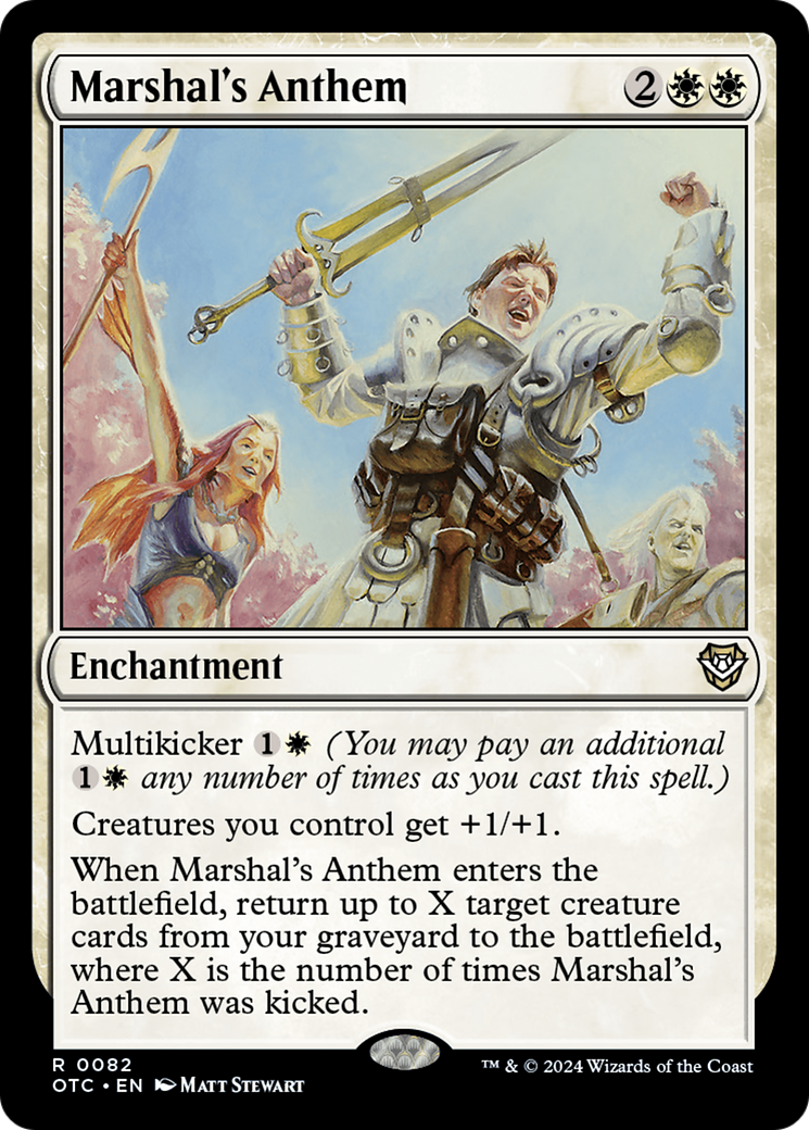 Image of Marshal's Anthem (OTC-082) - Outlaws of Thunder Junction Commander