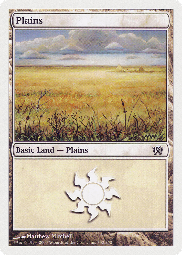 Image of Plains (8ED-332★) - 8th Edition Foil