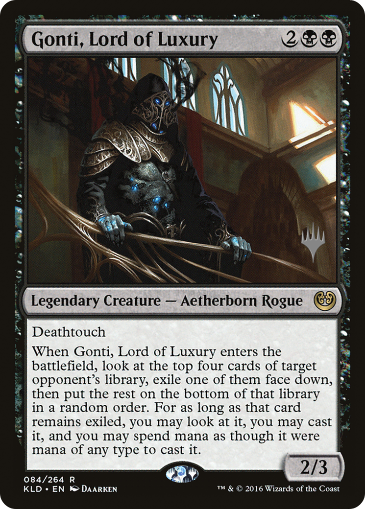 Image of Gonti, Lord of Luxury (PPM21-84P) - Kaladesh Promos Foil