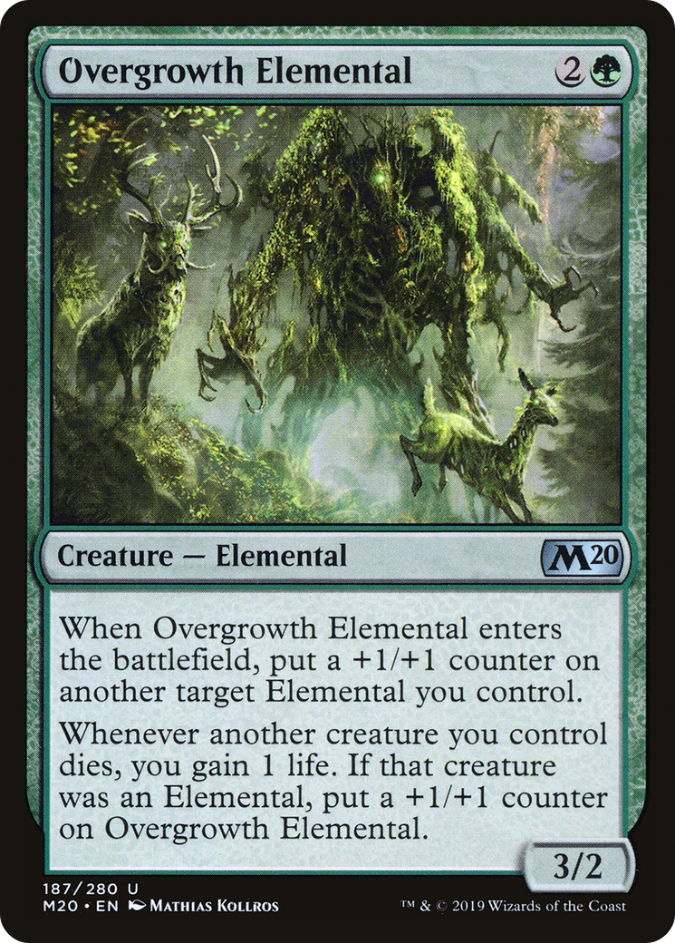 Image of Overgrowth Elemental (M20-187) - Core Set 2020 Foil