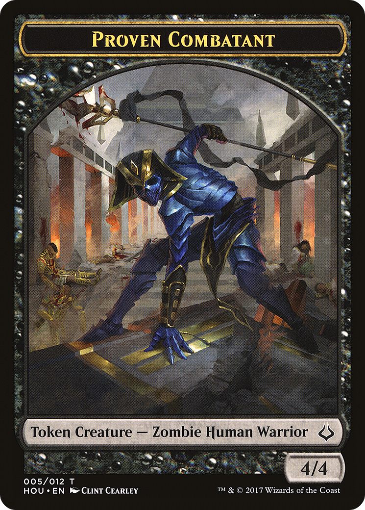 Image of Proven Combatant (HOU-005) - Hour of Devastation Tokens