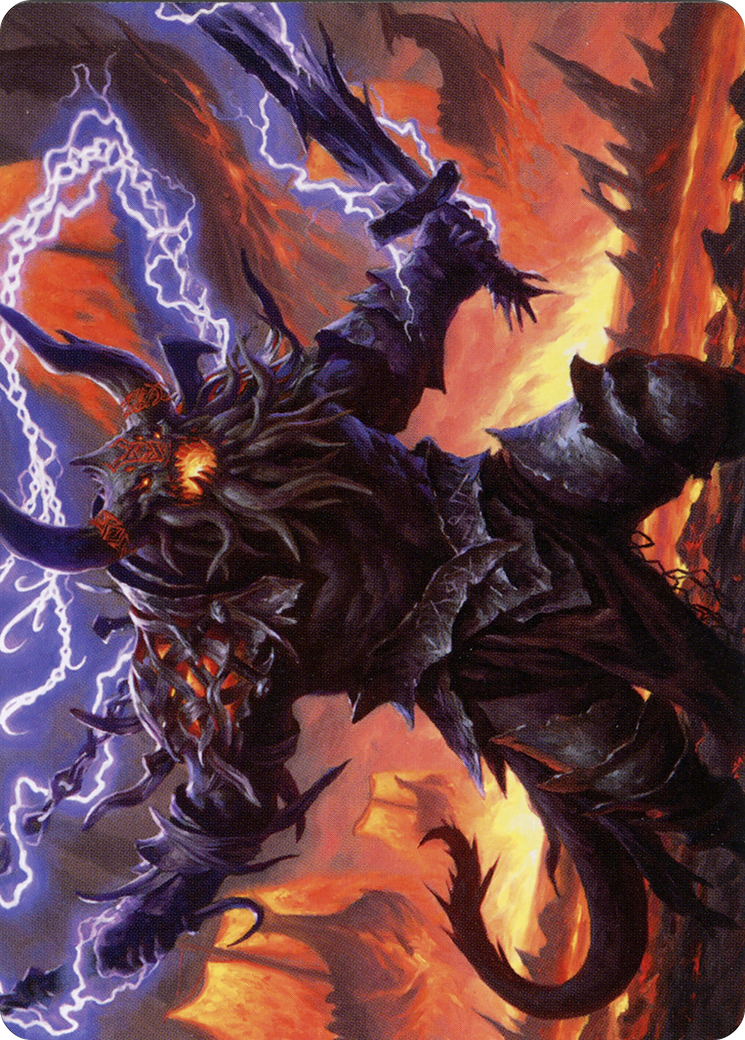 Image of Kardur, Doomscourge // Kardur, Doomscourge (ASKHM-057) - Art Series: Kaldheim (Borderless)