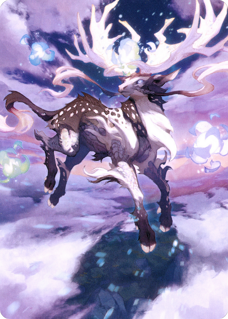 Image of Hinata, Dawn-Crowned // Hinata, Dawn-Crowned (ANEO-068) - Neon Dynasty Art Series (Borderless)