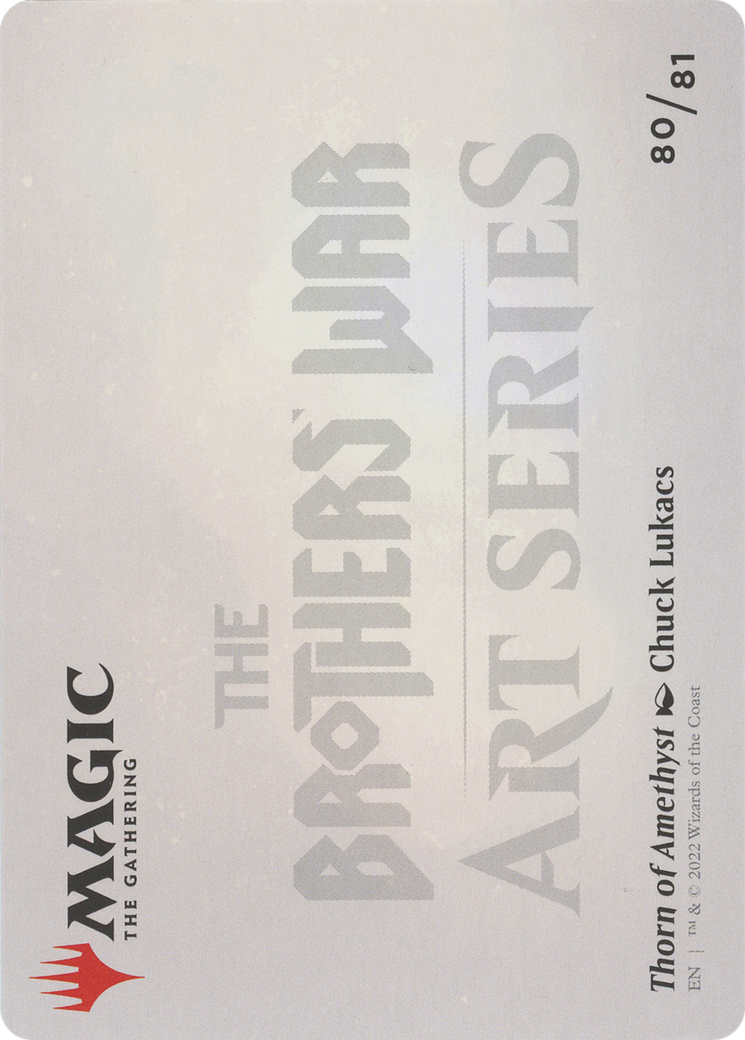 Image of Thorn of Amethyst // Thorn of Amethyst (ABRO-080) - The Brothers' War Art Series (Borderless) Foil