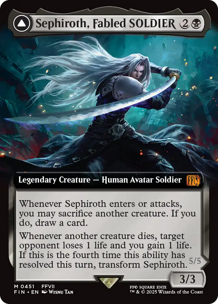 Image of Sephiroth, Fabled SOLDIER (Extended Art) (FIN-451) - FINAL FANTASY: (Extended Art)