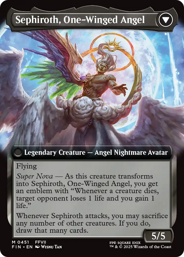 Image of Sephiroth, Fabled SOLDIER (Extended Art) (FIN-451) - FINAL FANTASY: (Extended Art) Foil