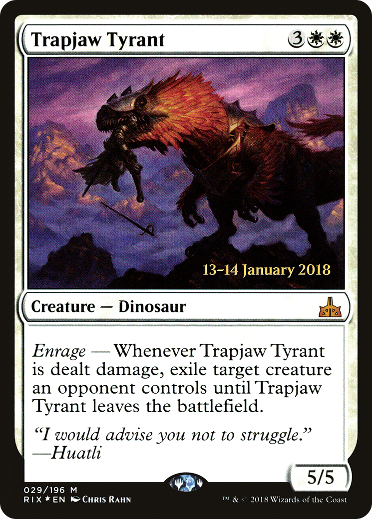 Image of Trapjaw Tyrant (PRE-029) - Rivals of Ixalan Promos Foil