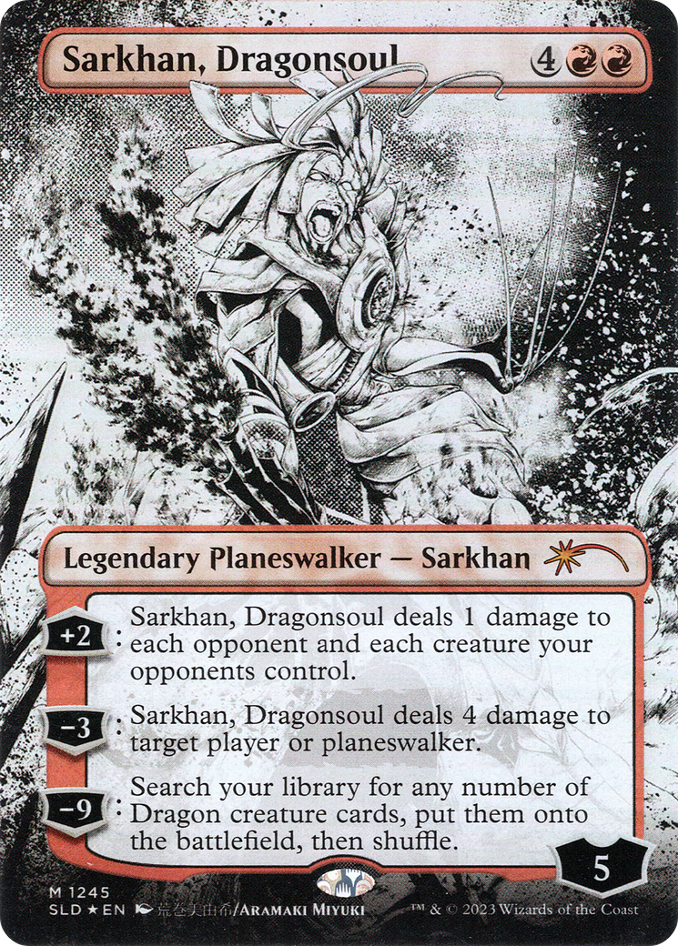Image of Sarkhan, Dragonsoul (Borderless) (SLD-1245) - Secret Lair Drop (Borderless) Foil