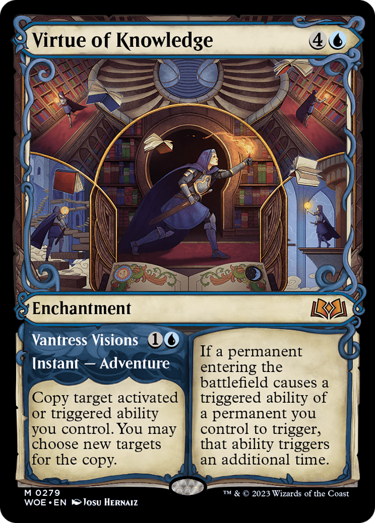 Image of Virtue of Knowledge (Showcase) (WOE-279) - Wilds of Eldraine: (Showcase) Foil
