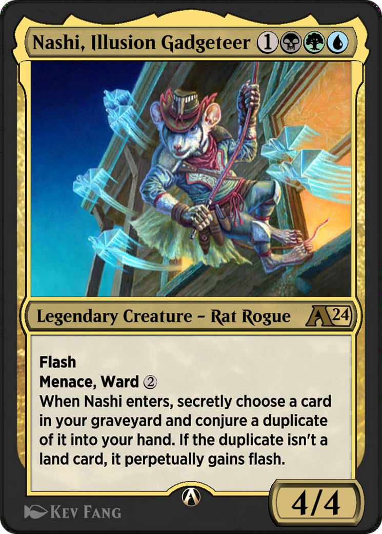 Image of Nashi, Illusion Gadgeteer (YOTJ-024) - Alchemy: Outlaws of Thunder Junction