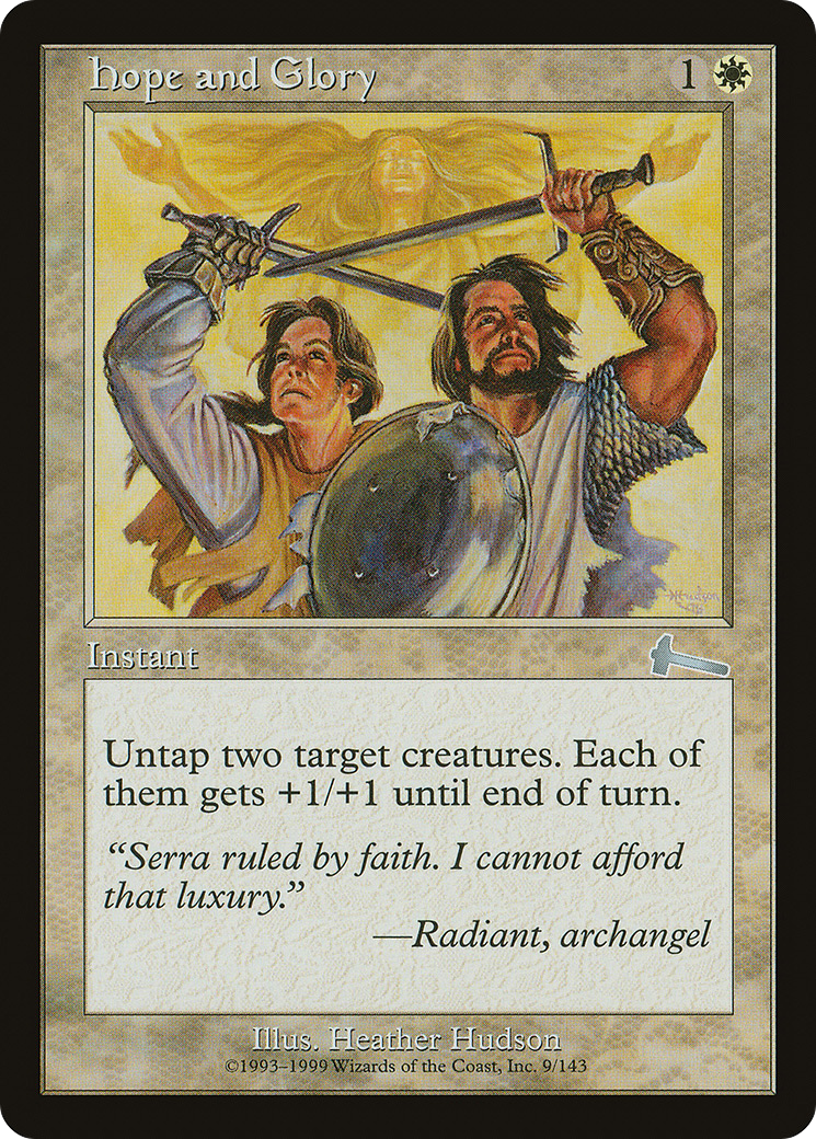 Image of Hope and Glory (ULG-009) - Urza's Legacy Foil
