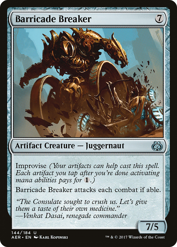 Image of Barricade Breaker (AER-144) - Aether Revolt Foil