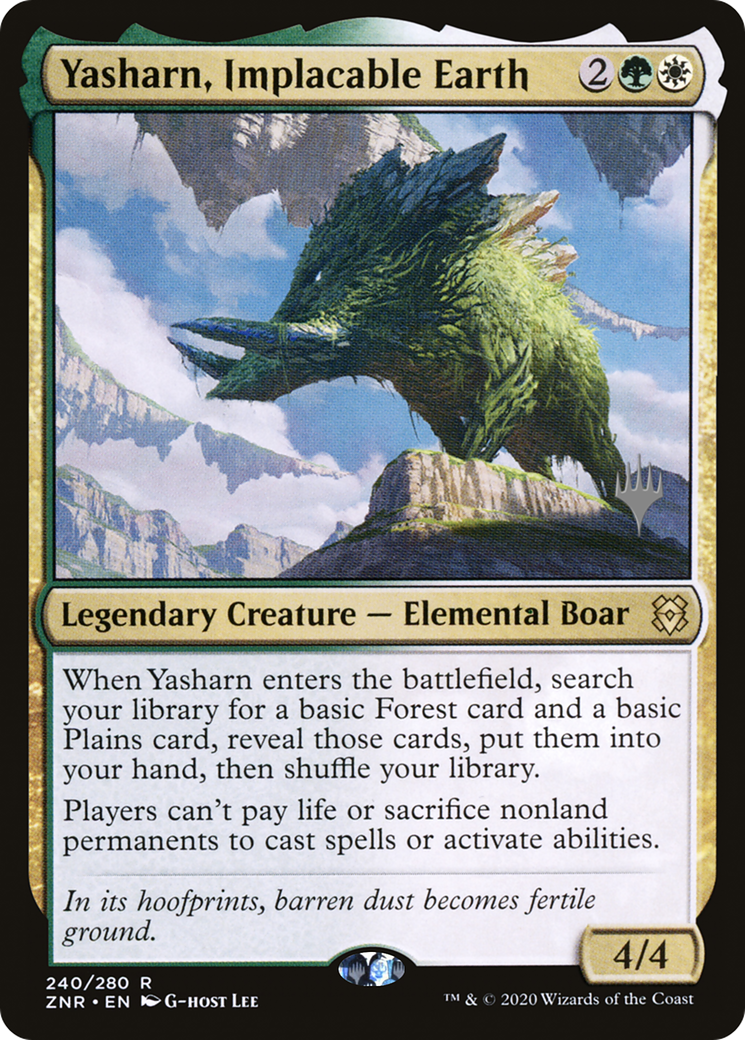 Image of Yasharn, Implacable Earth (PPZNR-240P) - Zendikar Rising Promos